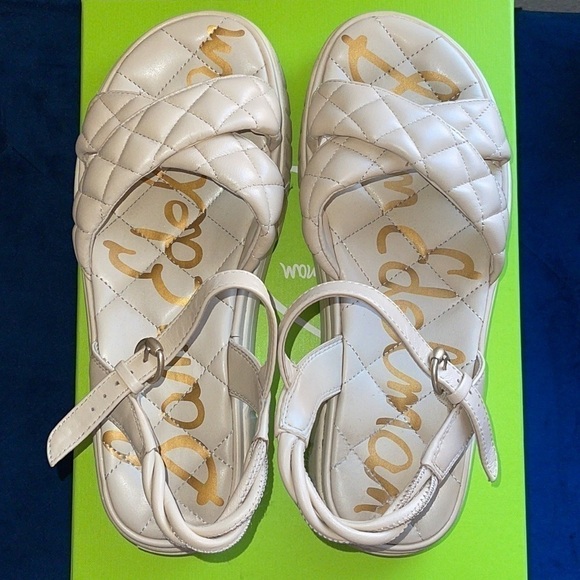 Sam Edelman Gravil Sand Leather Platform Sandals Sz. 8 - Picture 5 of 15